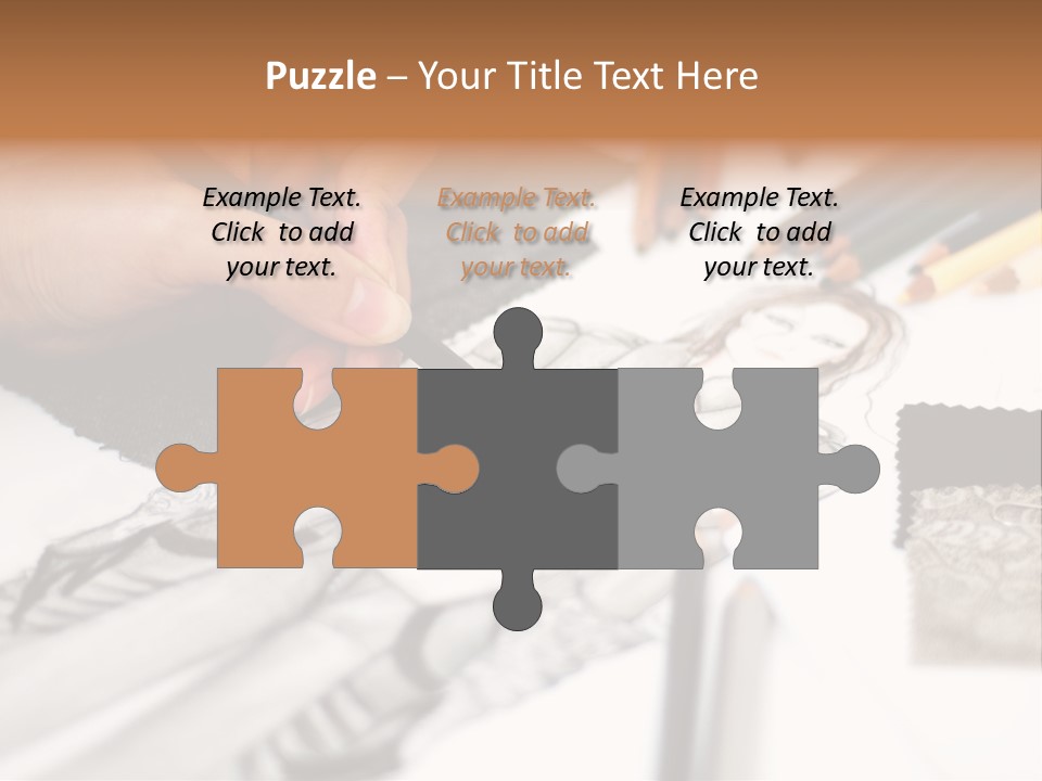 Working Autumn Clothing PowerPoint Template