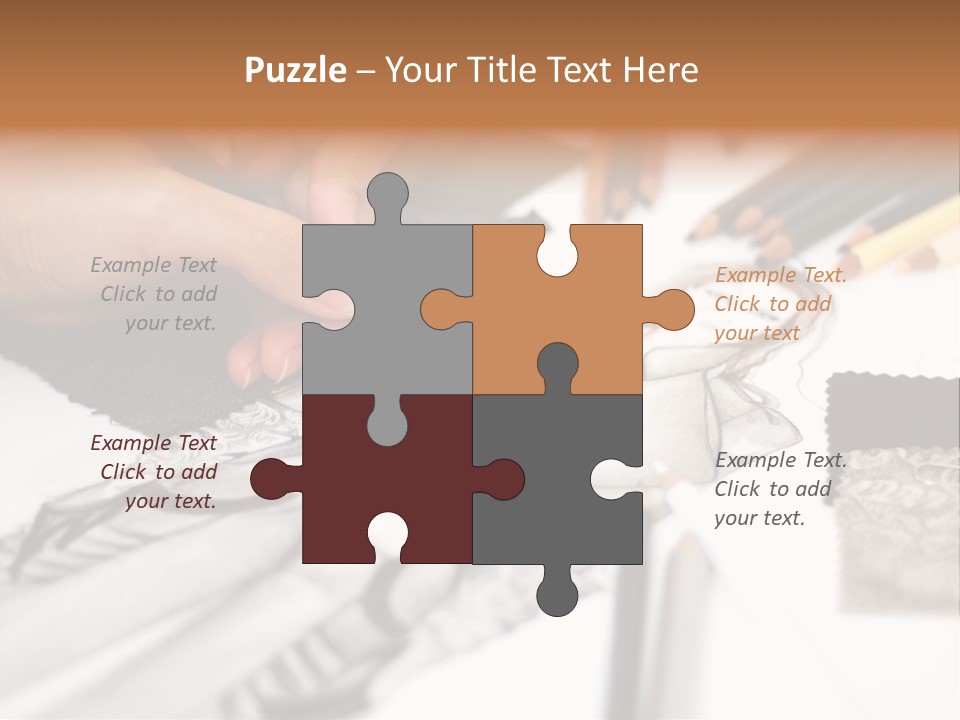 Working Autumn Clothing PowerPoint Template