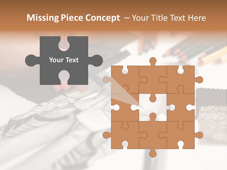 Working Autumn Clothing PowerPoint Template