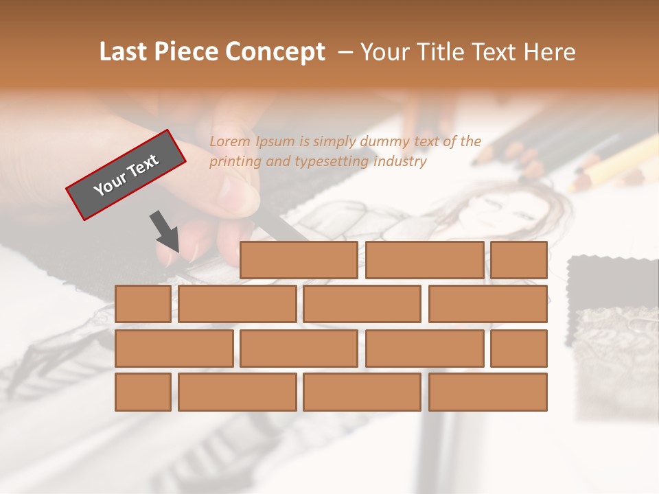 Working Autumn Clothing PowerPoint Template