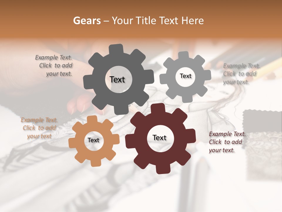 Working Autumn Clothing PowerPoint Template