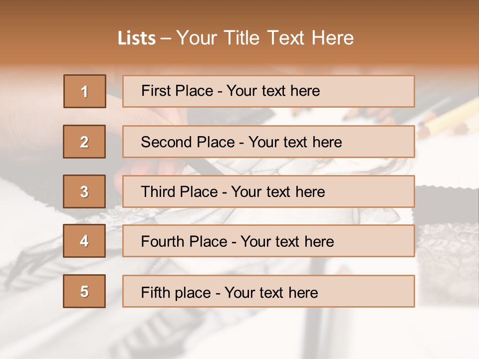 Working Autumn Clothing PowerPoint Template