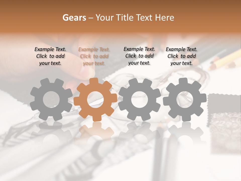 Working Autumn Clothing PowerPoint Template