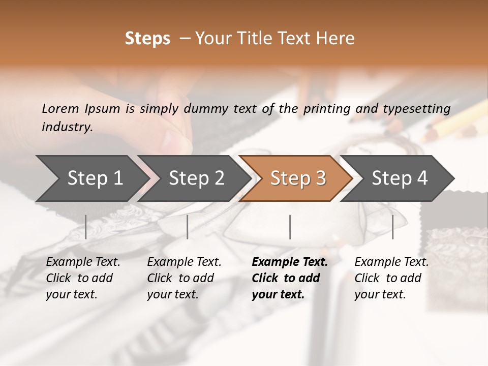 Working Autumn Clothing PowerPoint Template