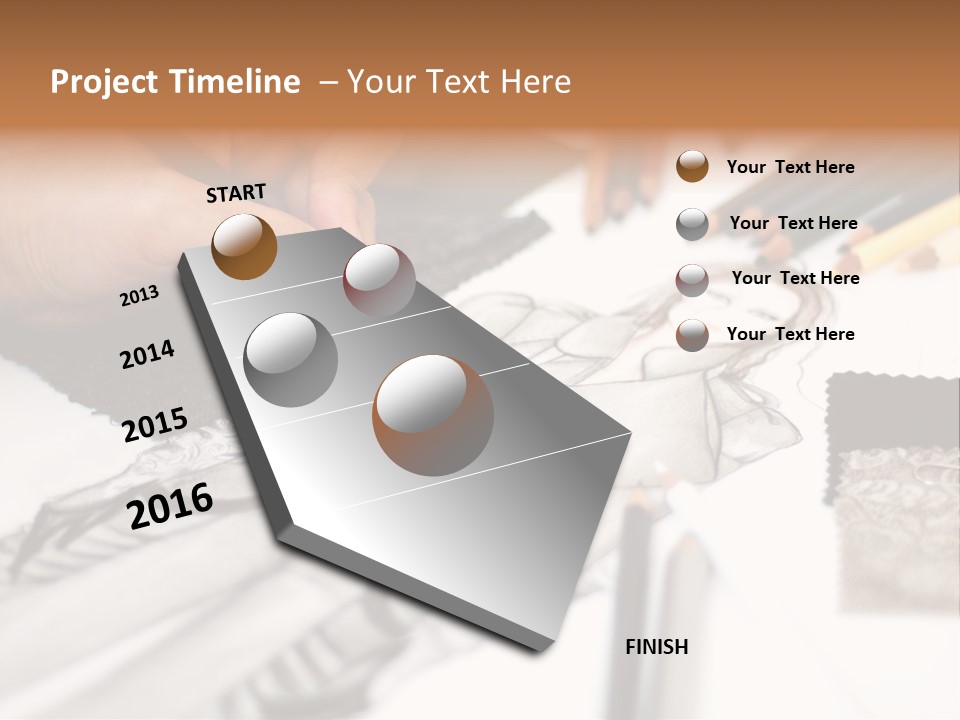 Working Autumn Clothing PowerPoint Template