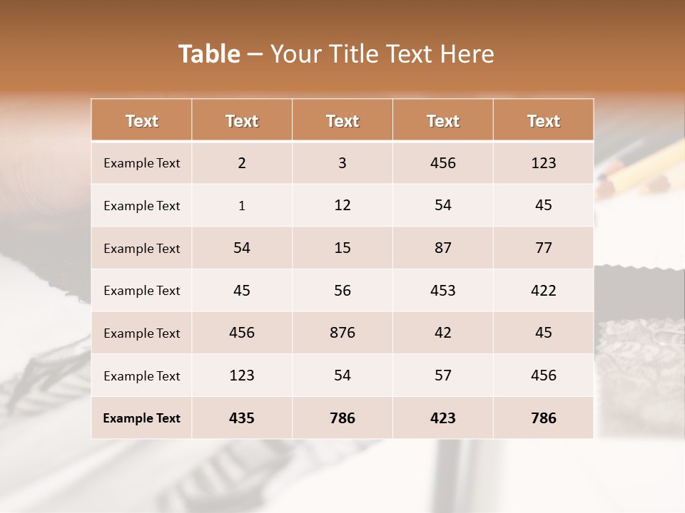 Working Autumn Clothing PowerPoint Template