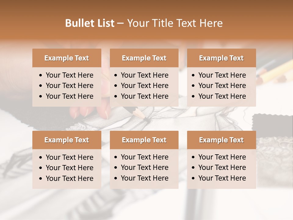 Working Autumn Clothing PowerPoint Template