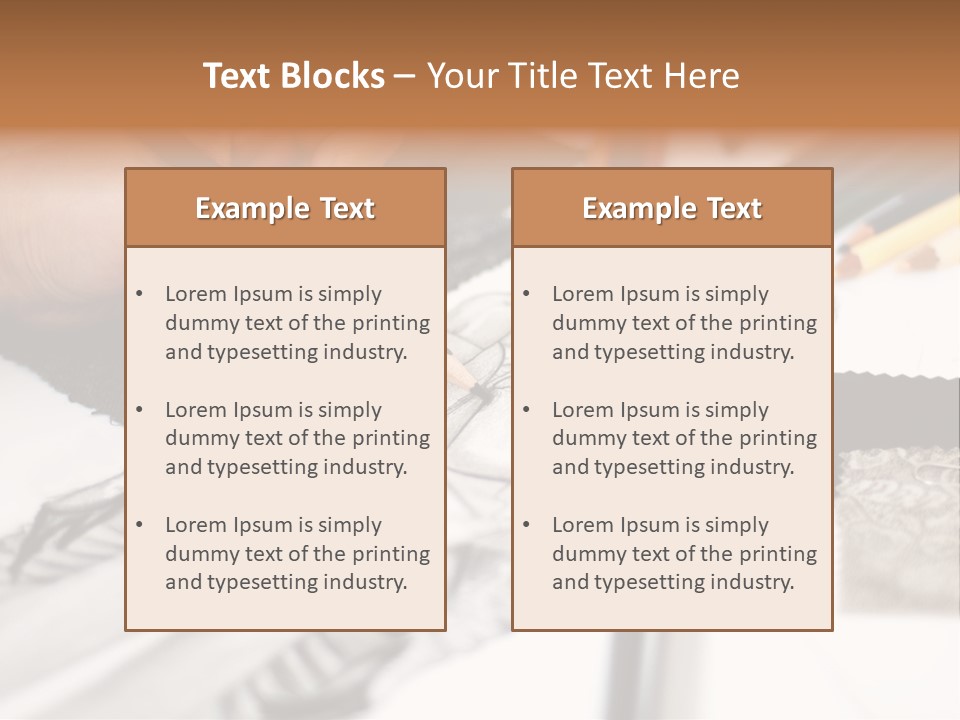 Working Autumn Clothing PowerPoint Template