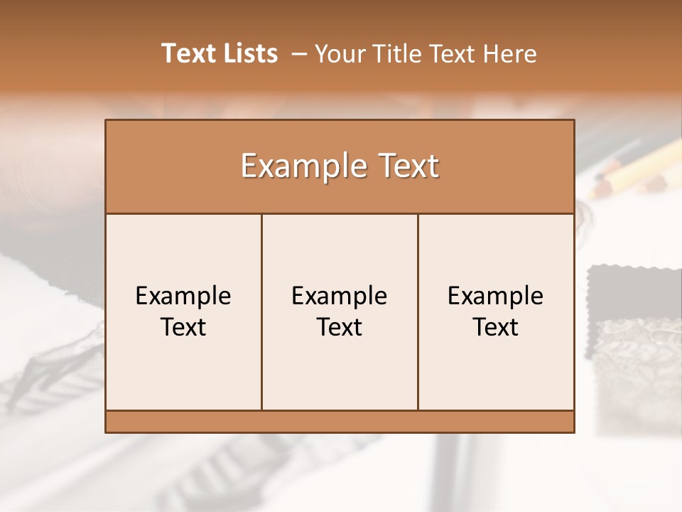 Working Autumn Clothing PowerPoint Template