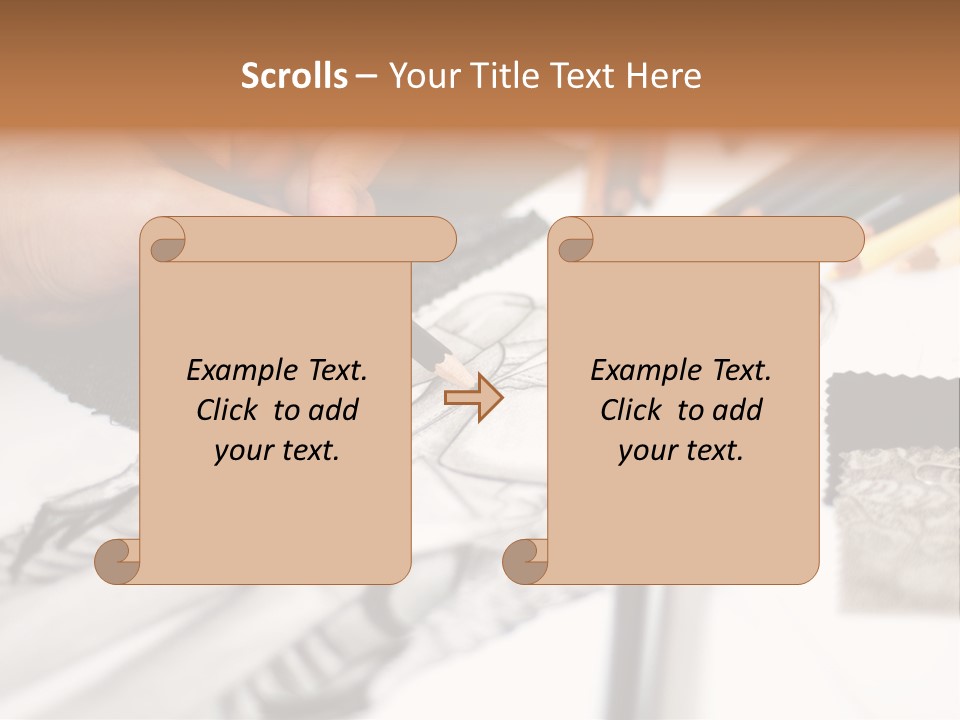 Working Autumn Clothing PowerPoint Template