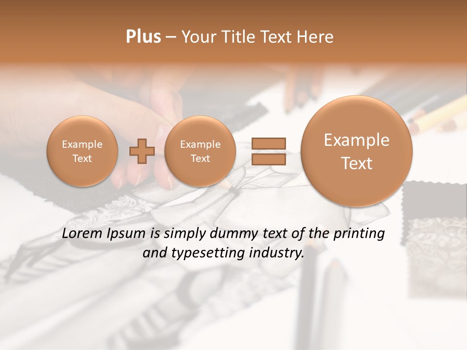 Working Autumn Clothing PowerPoint Template