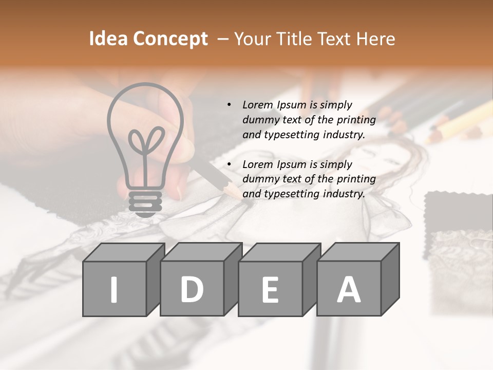 Working Autumn Clothing PowerPoint Template