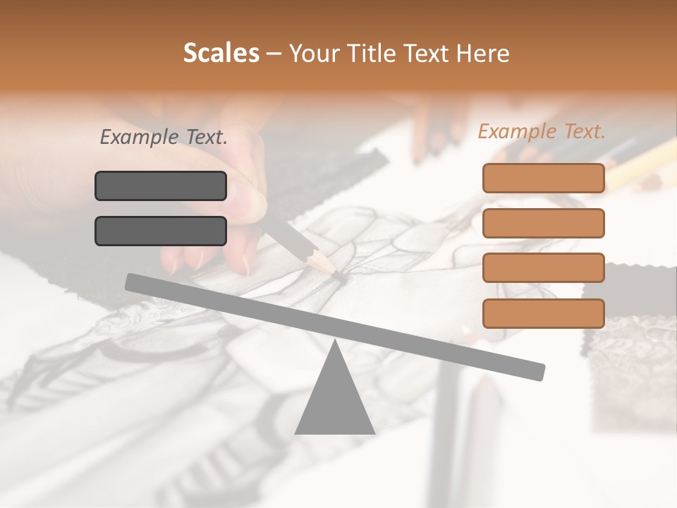 Working Autumn Clothing PowerPoint Template