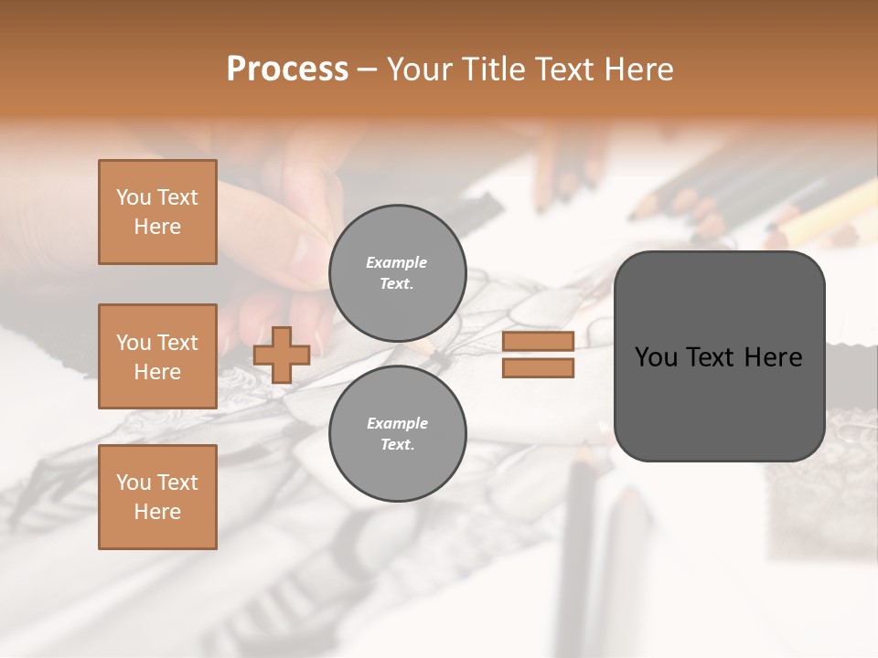 Working Autumn Clothing PowerPoint Template