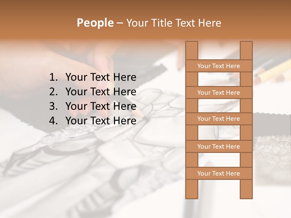 Working Autumn Clothing PowerPoint Template