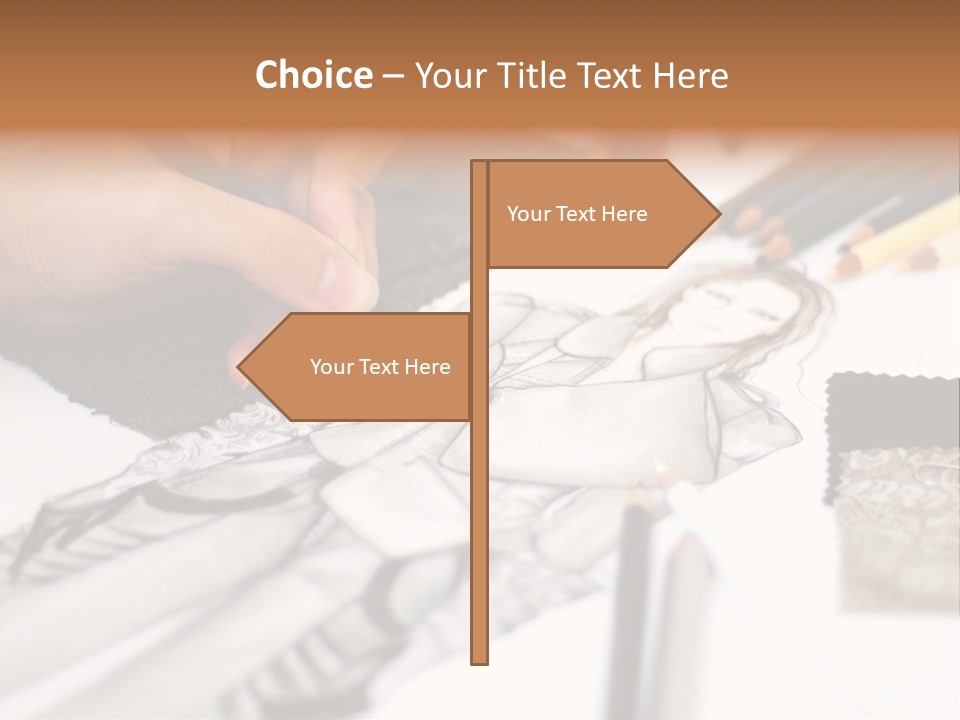 Working Autumn Clothing PowerPoint Template