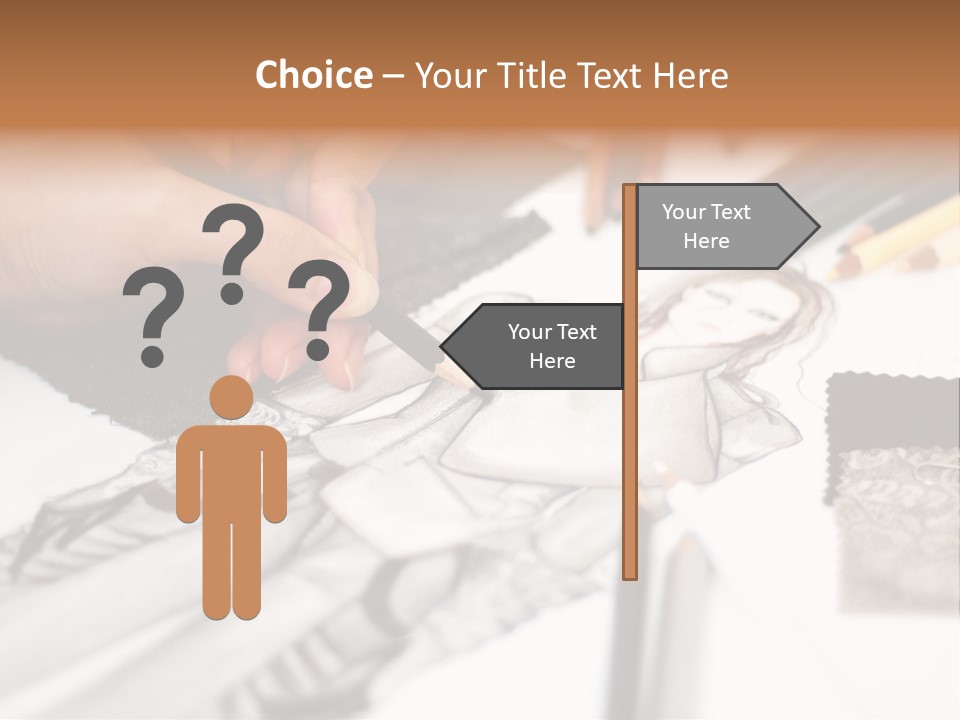 Working Autumn Clothing PowerPoint Template