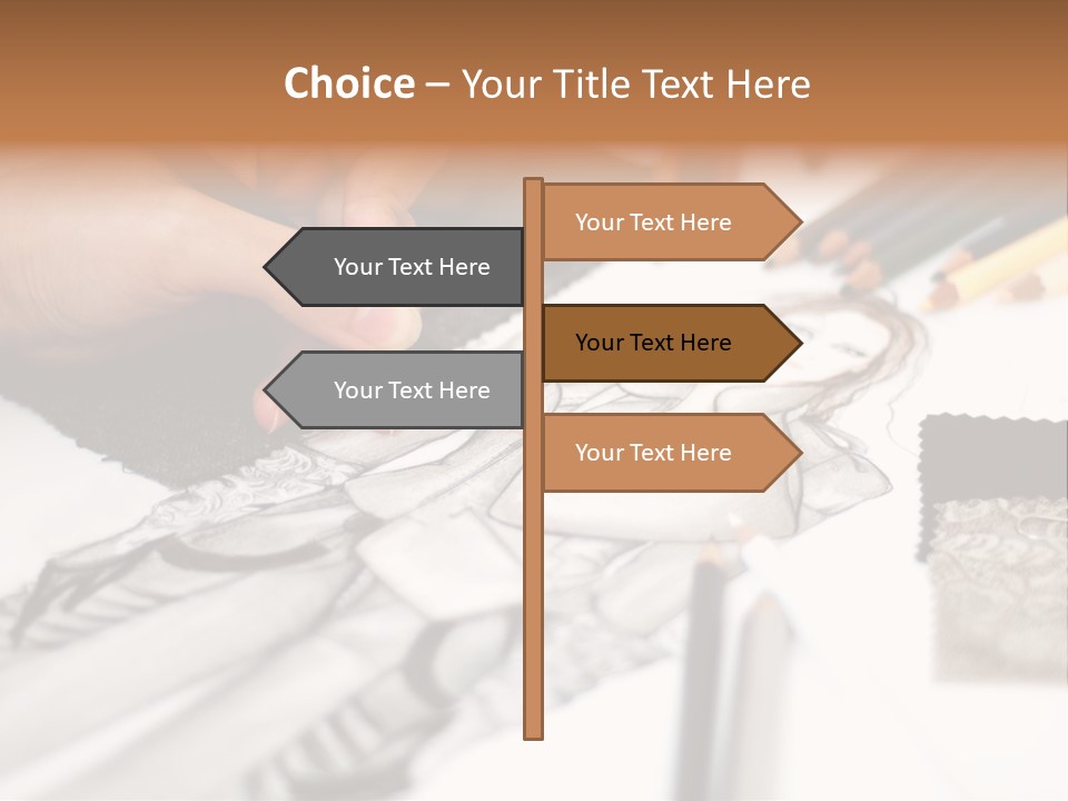 Working Autumn Clothing PowerPoint Template