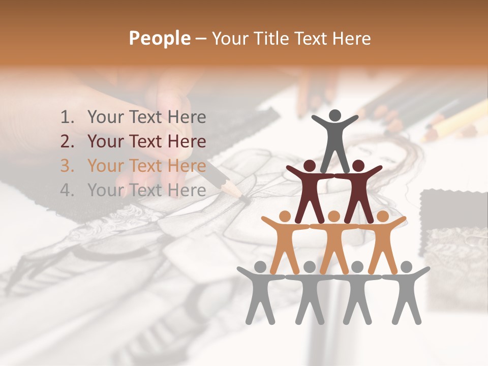 Working Autumn Clothing PowerPoint Template