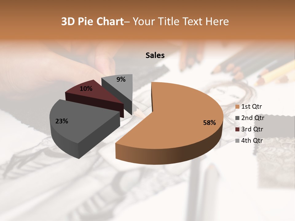 Working Autumn Clothing PowerPoint Template