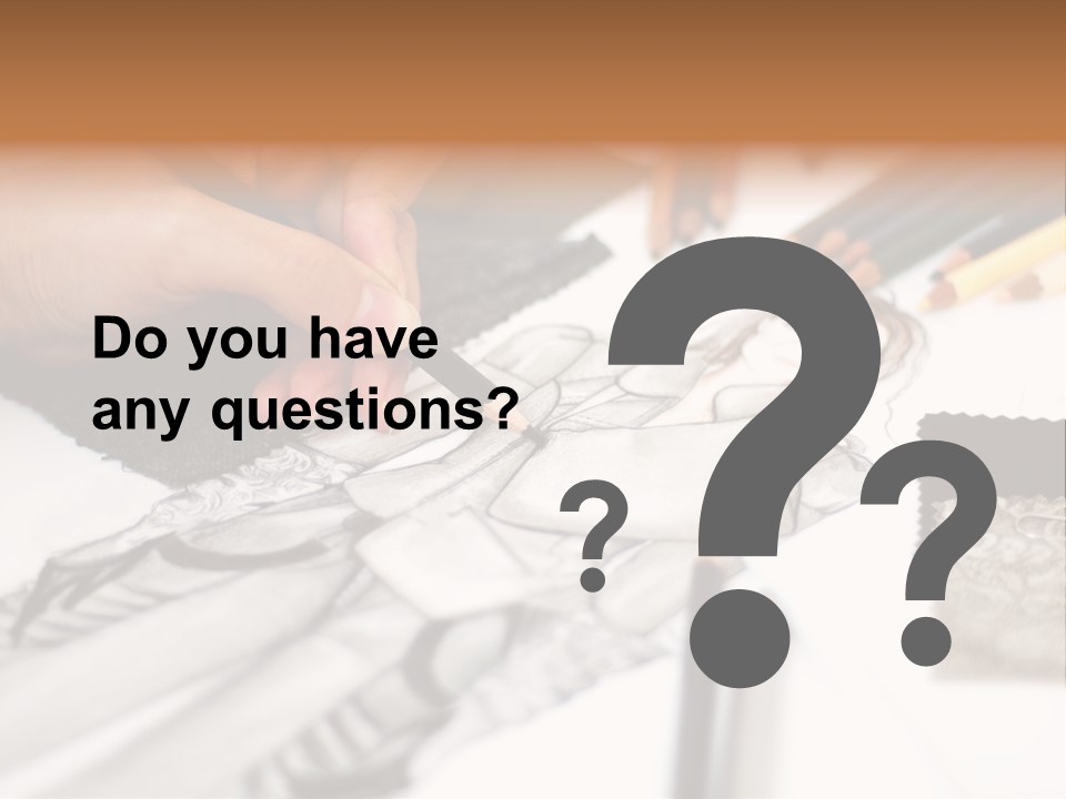 Working Autumn Clothing PowerPoint Template