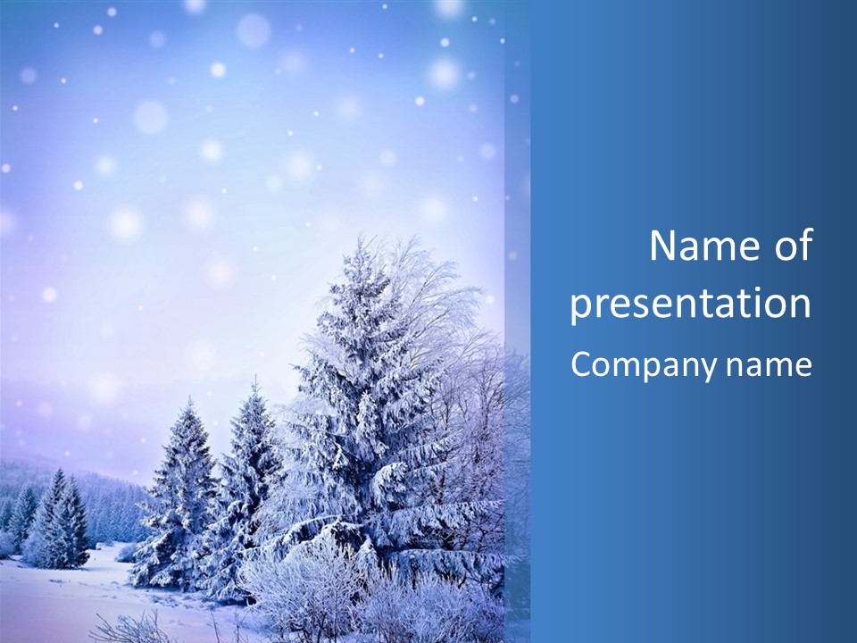 Flurry Scene Fairy PowerPoint Template