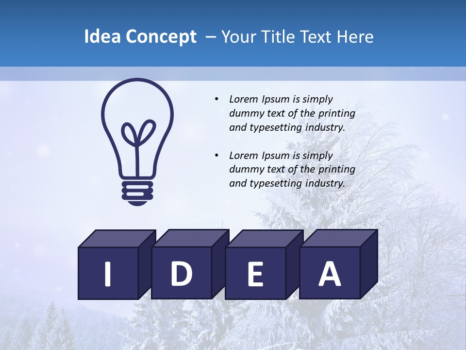 Flurry Scene Fairy PowerPoint Template