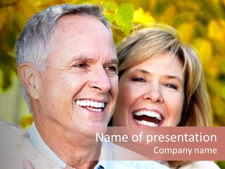 Park Senior People PowerPoint Template