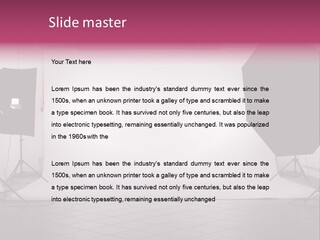 Tripod Photography Panel PowerPoint Template