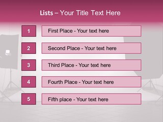 Tripod Photography Panel PowerPoint Template