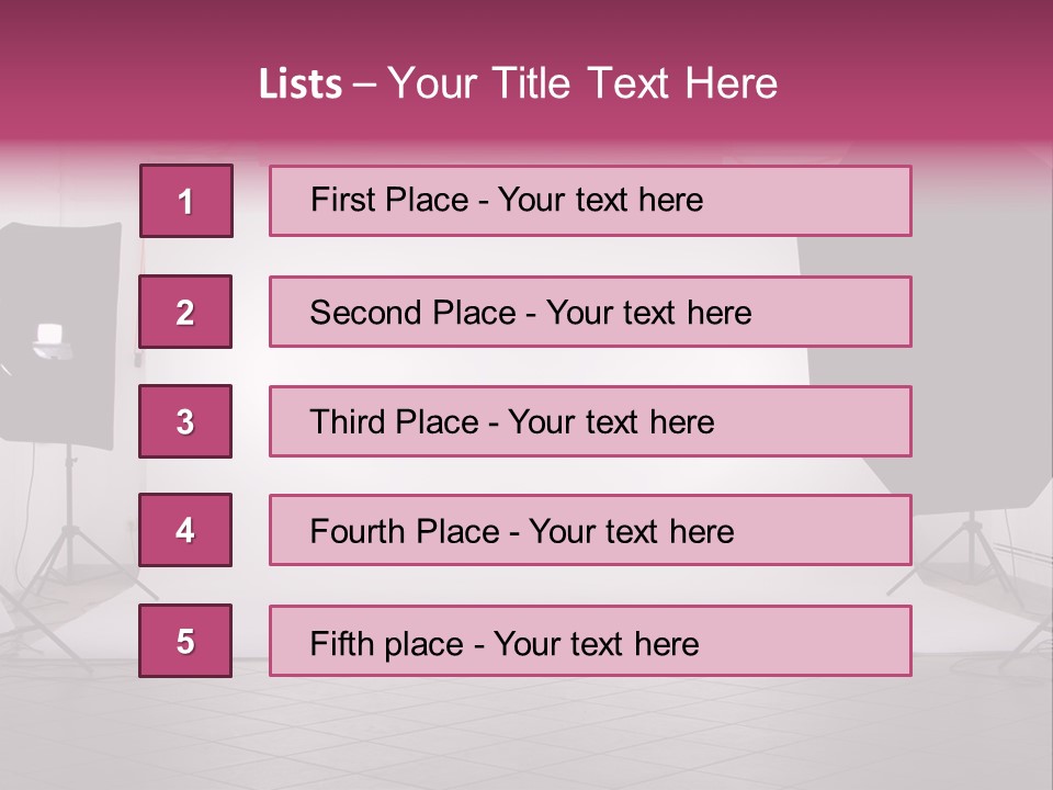 Tripod Photography Panel PowerPoint Template