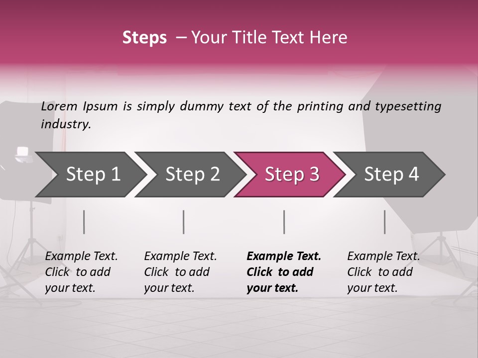 Tripod Photography Panel PowerPoint Template