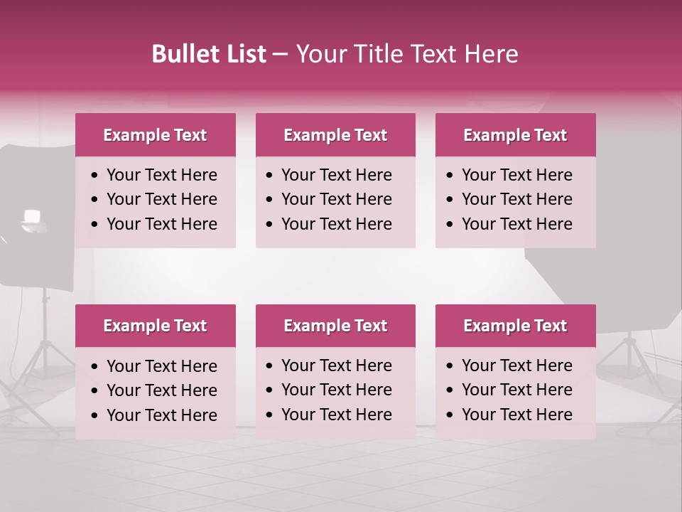 Tripod Photography Panel PowerPoint Template