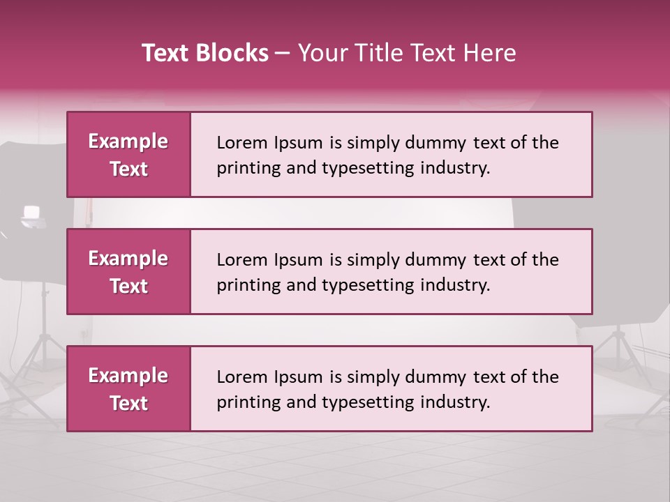 Tripod Photography Panel PowerPoint Template