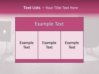 Tripod Photography Panel PowerPoint Template