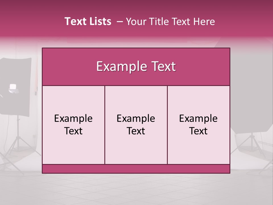 Tripod Photography Panel PowerPoint Template