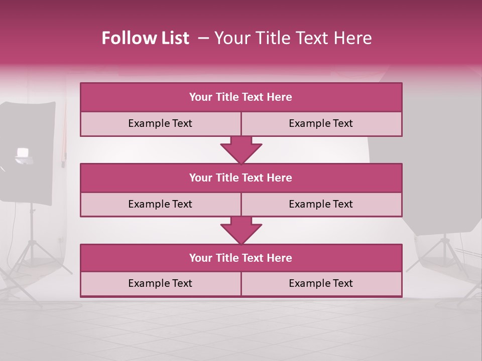 Tripod Photography Panel PowerPoint Template