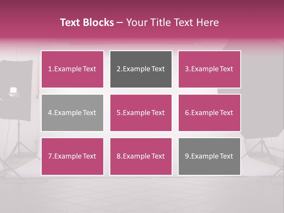 Tripod Photography Panel PowerPoint Template