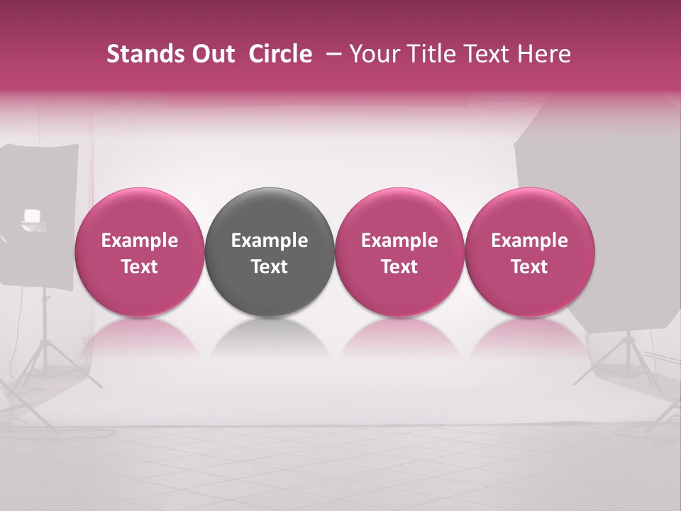 Tripod Photography Panel PowerPoint Template