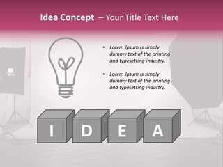 Tripod Photography Panel PowerPoint Template