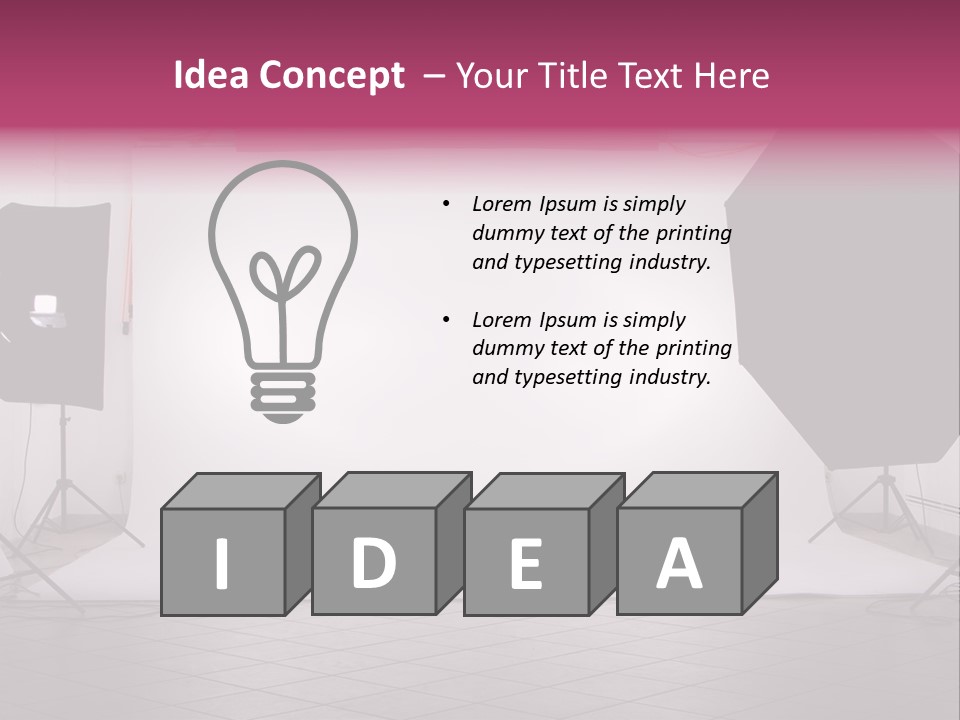 Tripod Photography Panel PowerPoint Template