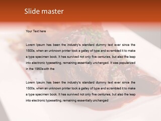 Sauce Barbecue Nutrition PowerPoint Template