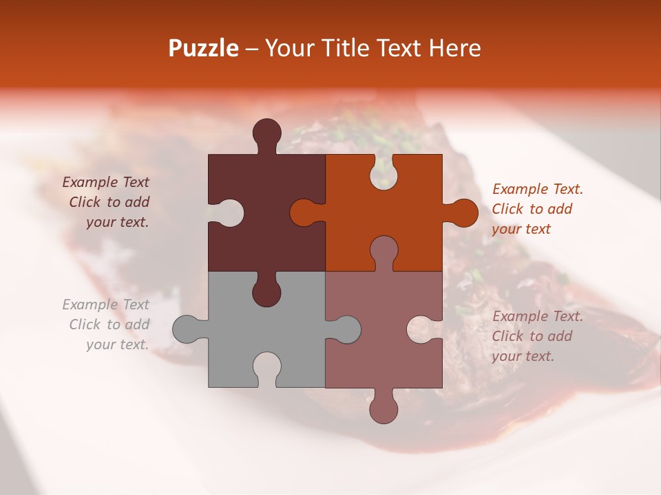 Sauce Barbecue Nutrition PowerPoint Template