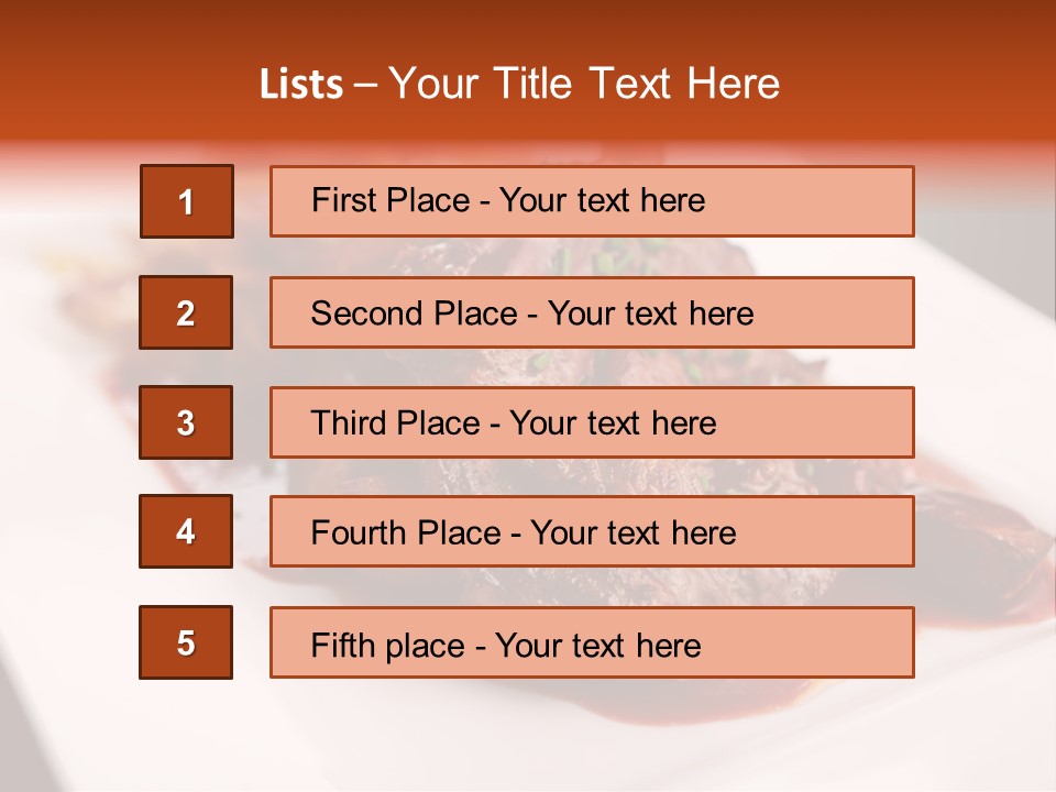 Sauce Barbecue Nutrition PowerPoint Template