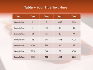 Sauce Barbecue Nutrition PowerPoint Template