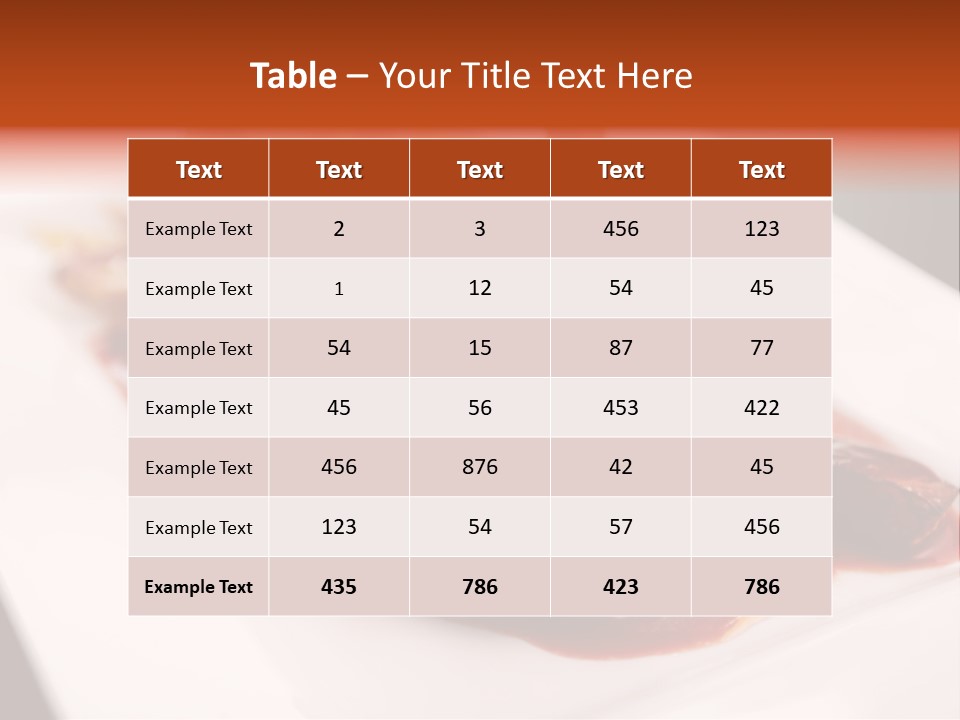 Sauce Barbecue Nutrition PowerPoint Template