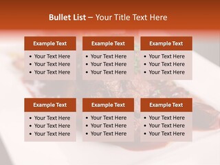 Sauce Barbecue Nutrition PowerPoint Template