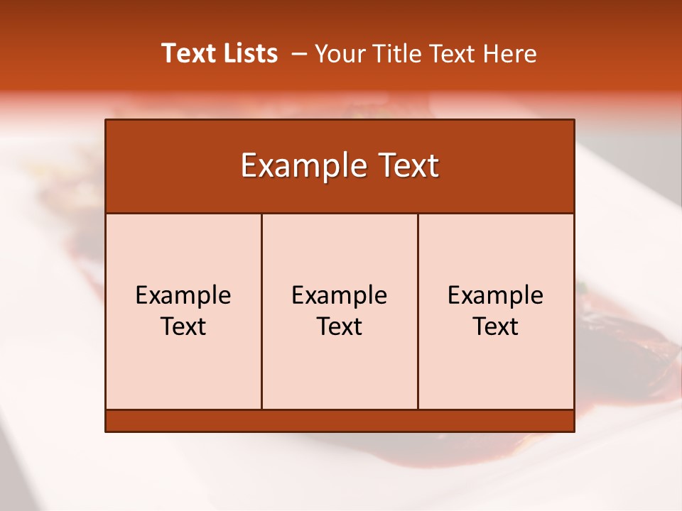Sauce Barbecue Nutrition PowerPoint Template
