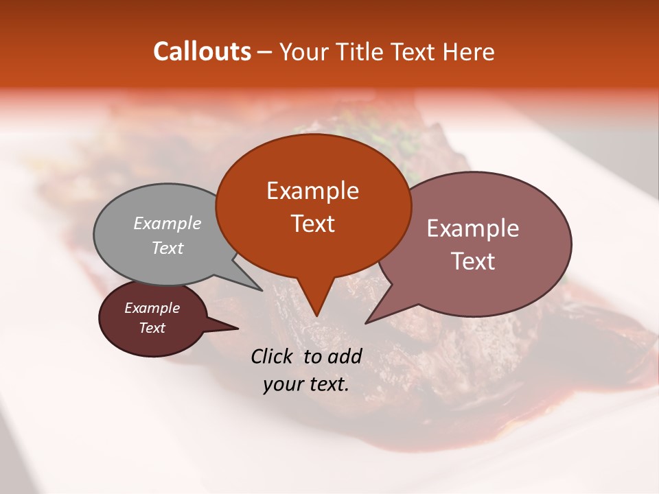 Sauce Barbecue Nutrition PowerPoint Template