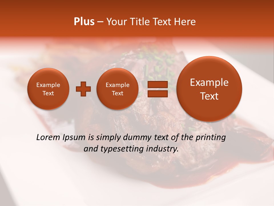 Sauce Barbecue Nutrition PowerPoint Template